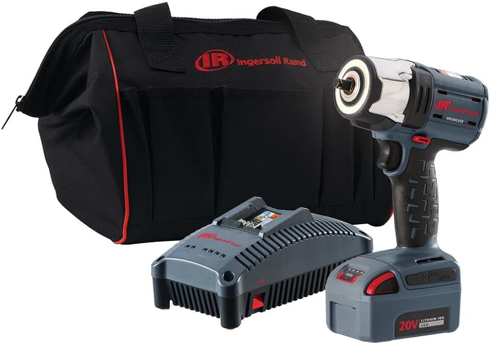 Ingersoll Rand W5132-K12 IQv20 Series Cordless Impactool Kit, 3/8 Inch