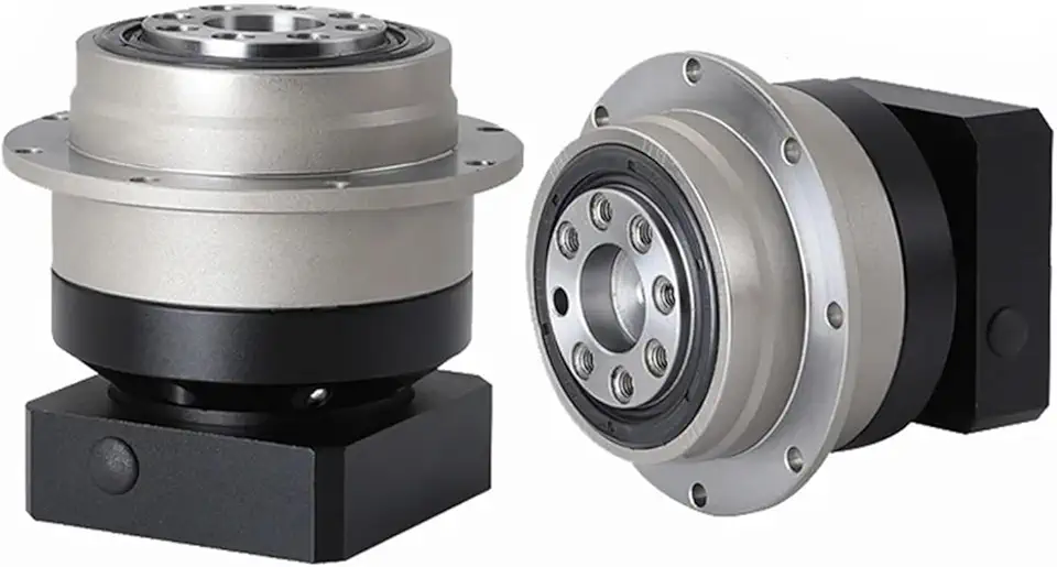 Ratio 4:1-100:1 Flange Output Planetary Gearbox Helical Gear Reducer for 750W Servo Motor Nema34 Stepper Motor High Precision 1Pcs(Ratio 7,14mm Input)