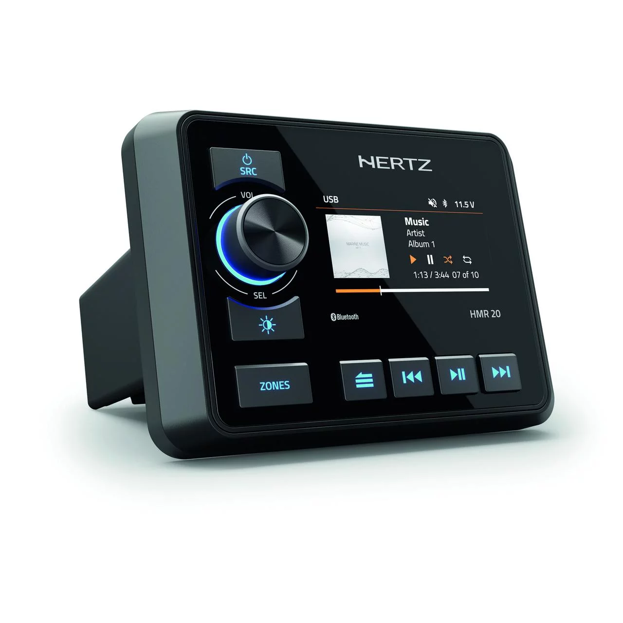 Hertz HMR-20 Marine Digital Media Receiver 2-zone Receiver 3