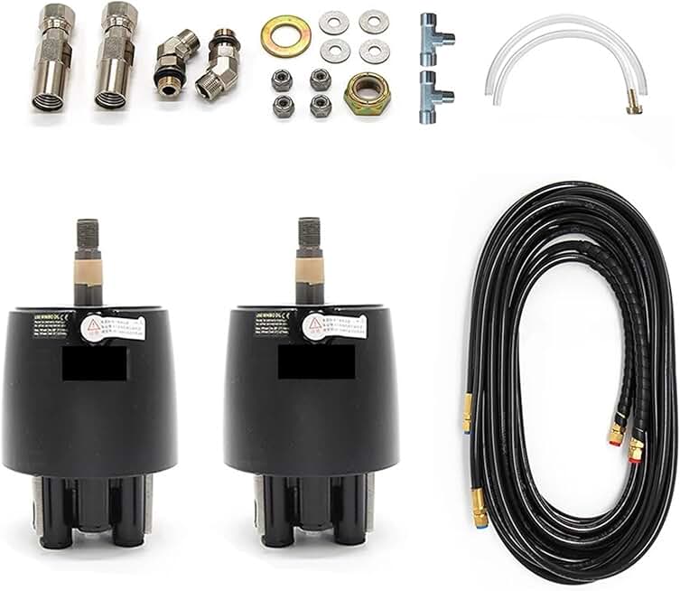 Winibo Dual Pump Set, with Connector and Hose, Compatible with 150HP Outboard Hydraulic Steering System