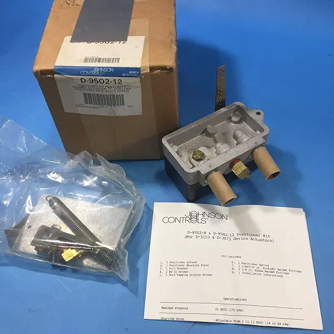 Johnson Controls D-9502-12 Series D-9502 Pneumatic Damper Actuator Positioner for Model D-4073 Actuator