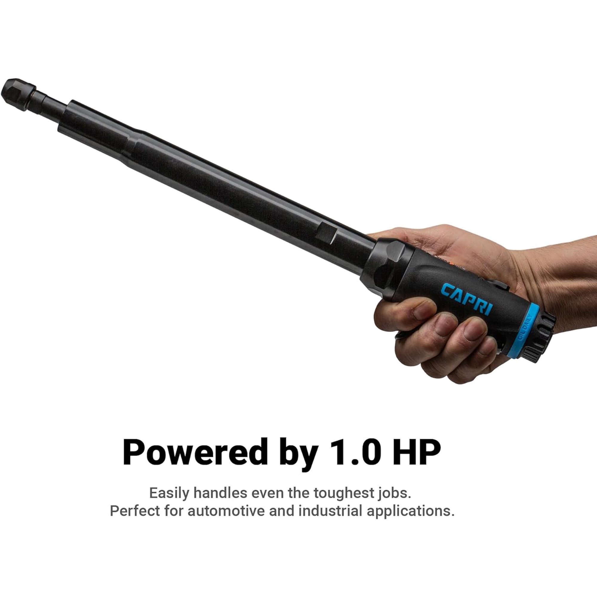 In. 1 Air Straight Grinder, 12 In. Extra Long Neck