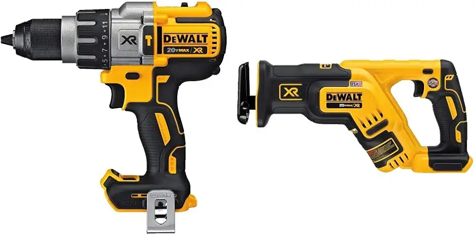 DEWALT 20V MAX XR Hammer Drill and Reciprocating Saw Bundle | Power Tool Set