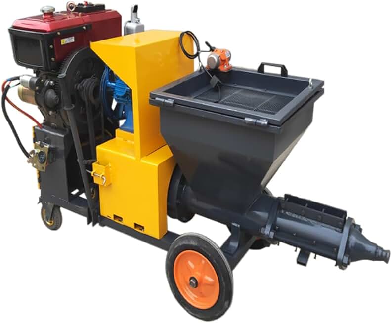 diesel concrete cement mortar plaster spraying machine
