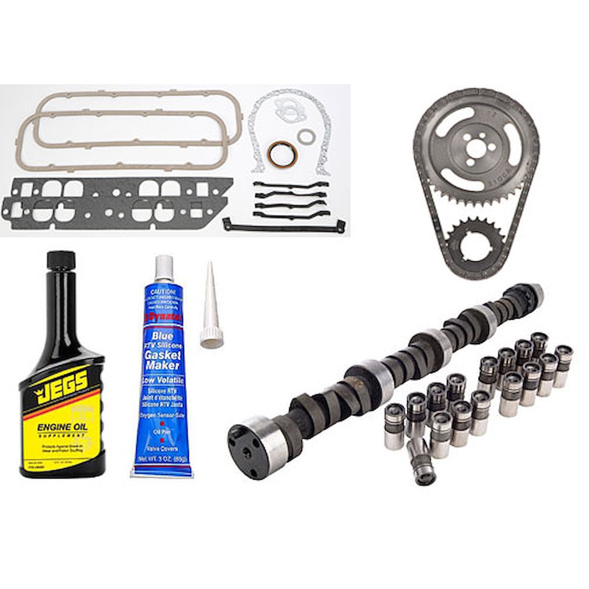 JEGS 200120K Camshaft and Lifter Install Kit Big Block Chevy Oval Port Includes: