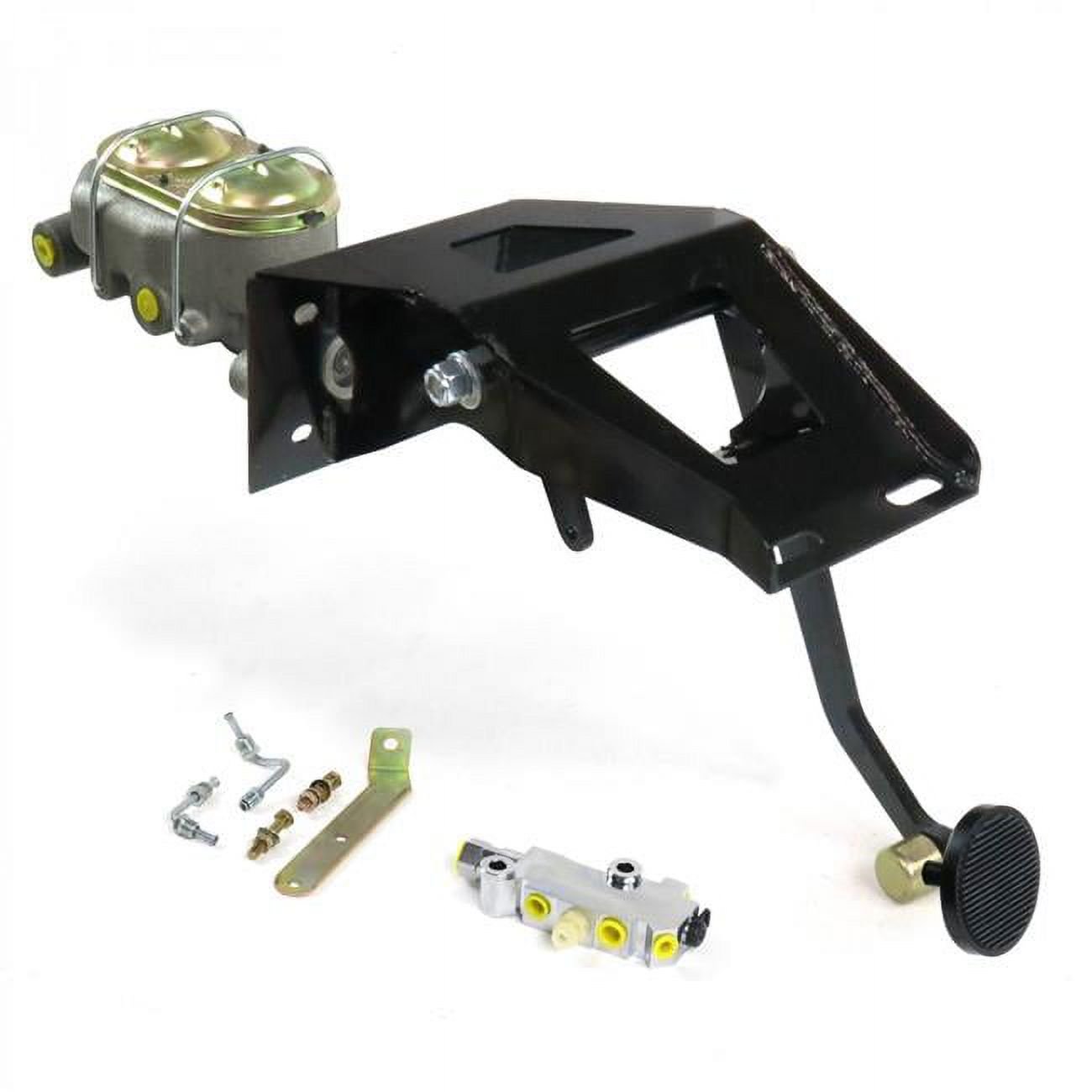 Helix Suspension Brakes & Steering  53-56 Ford Truck Firewall Manual Brake Pedal Kit Disc & Drum 3 in. Black Pad