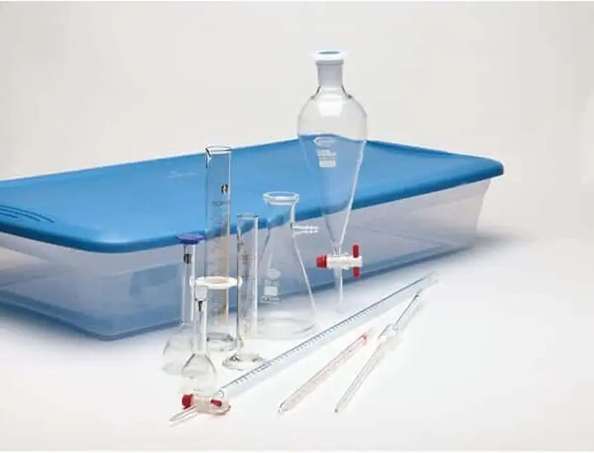 Volumetric Glassware Starter Kit, 9 Pieces, with Tote