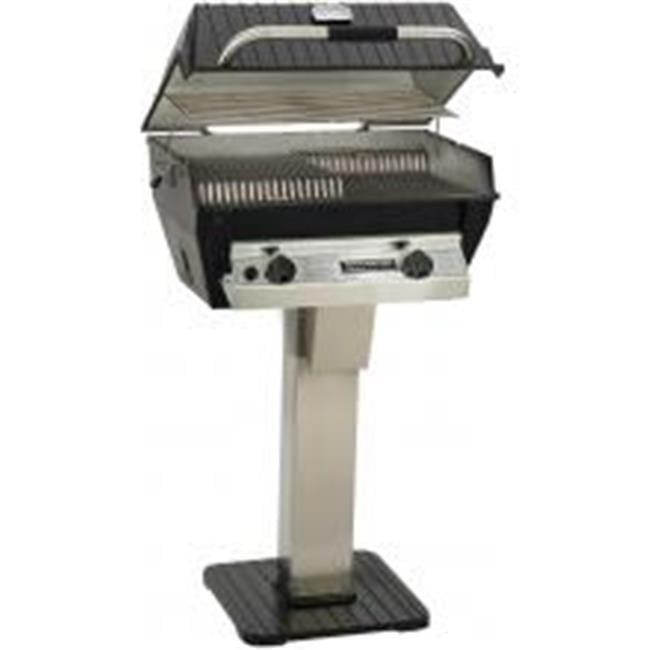 Infrared Natural Gas Grill On Stainless Steel Patio Post - Stainless Steel - 695 sq. in.