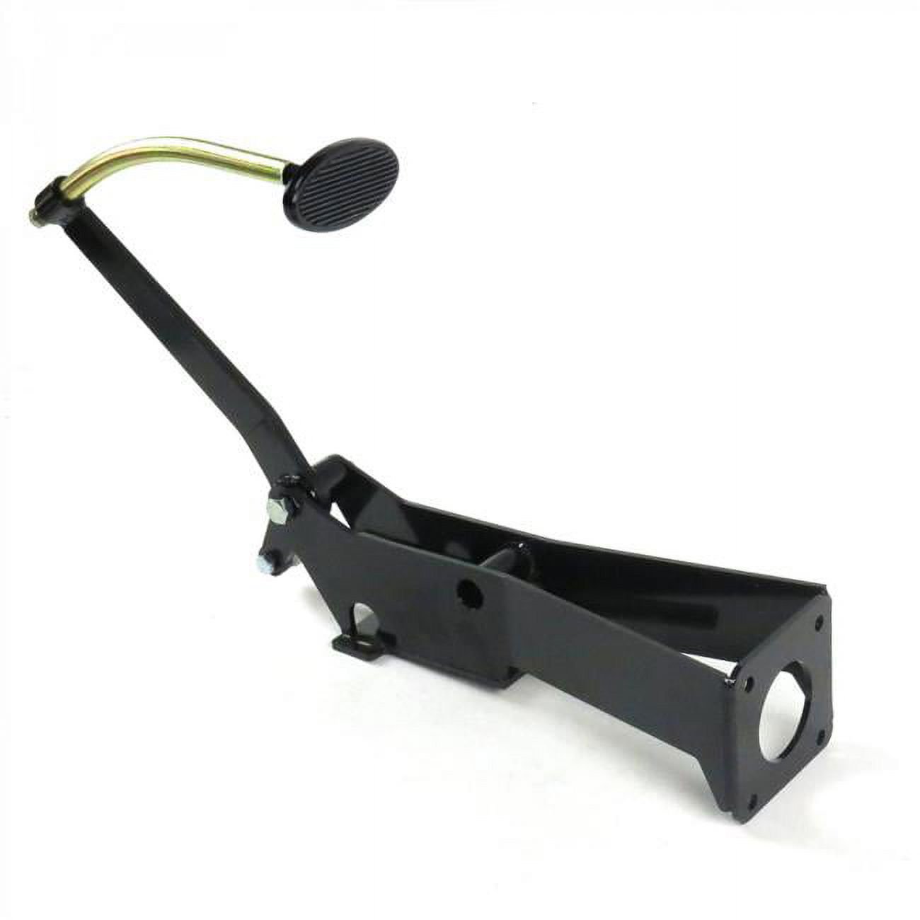 Helix Suspension Brakes & Steering  Brake Pedal Bracket Kit with Small Oval Black Pedal Pad for 1949-1954 Chevy Car - Black - Small