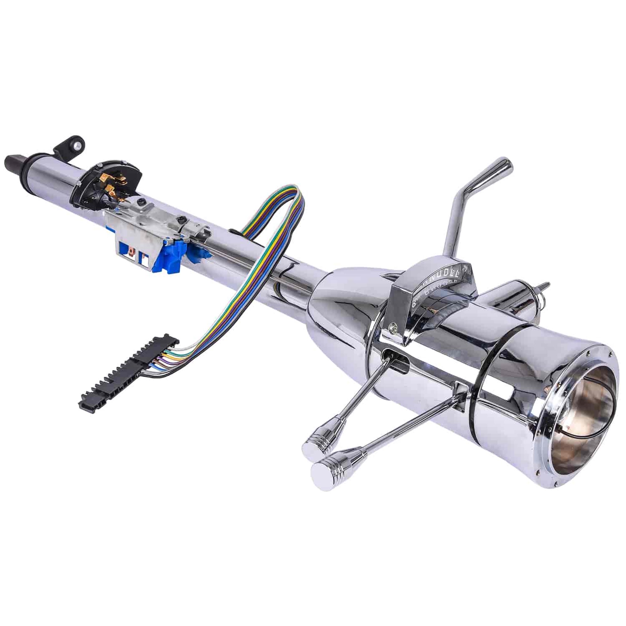 JEGS 70453 Column Shift Keyed Steering Column 5-Position Tilt 28 in. L 2 Dia. Ch