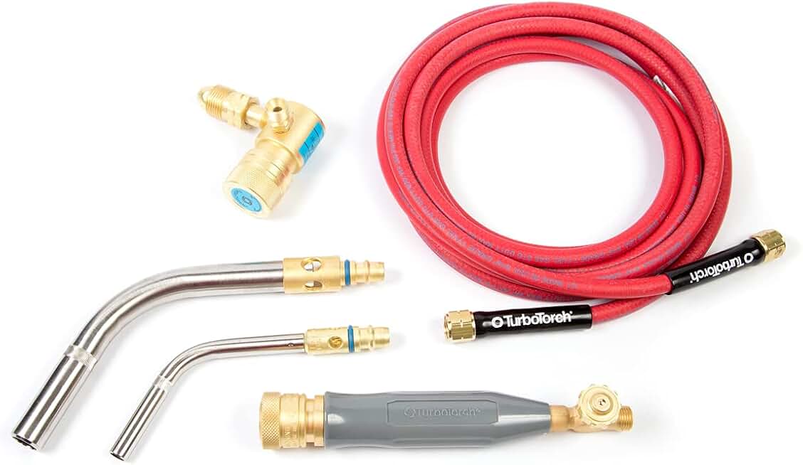 TURBOTORCH 0386-0007 LP-2 Manual Torch Kit Swirl, Propane/MAP-Pro Gases, Swirl Combustion, Soft Solders to 6