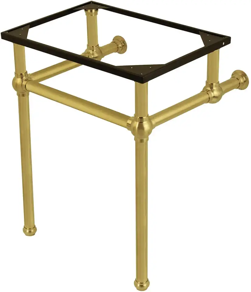 Fauceture VBH242030SB Brass Wash Basin Pedestal Leg, Brushed Brass