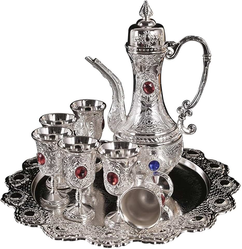 Wine Set a Small Eight-piece Set of Small Individual Shot Glass Holder Wine Set Creative Decoration