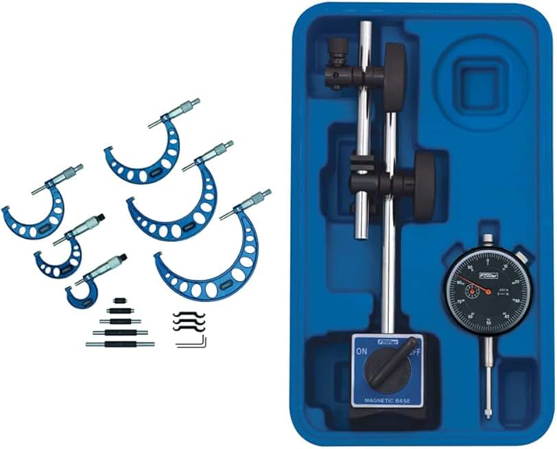 Fowler 52-215-006-1, Outside Micrometer Set with 0–6