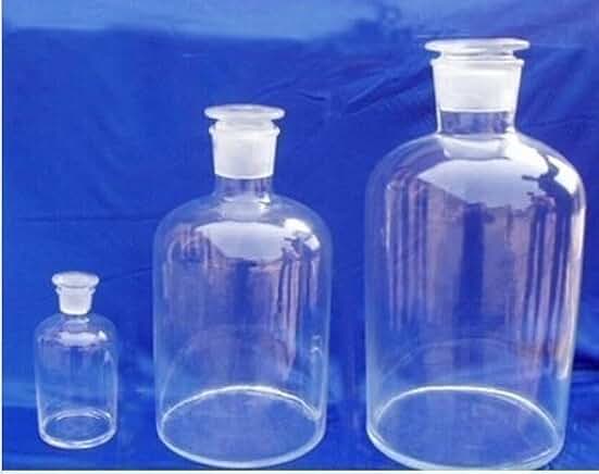 GOWE 500ml Quartz Glass reagent bottle with cover reagent bottle