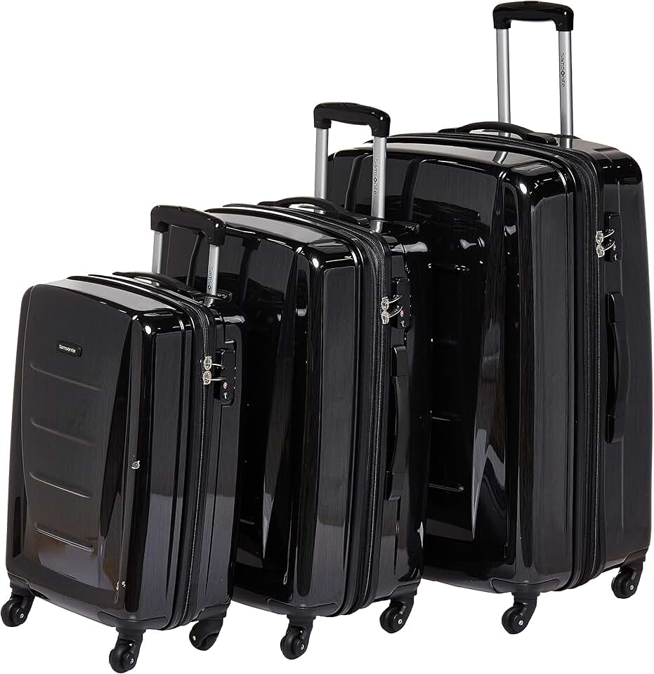 Samsonite Winfield 2 Hardside Luggage with Spinner Wheels, 3-Piece Set (20/24/28), Brushed Anthracite