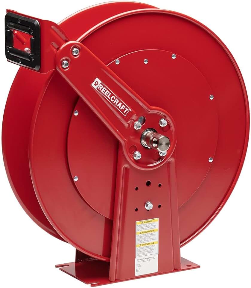 Reelcraft TH88000 OMP Twin Hydraulic Spring Retractable Hose Reel, 50' Twin Hydraulic Hose Not Included