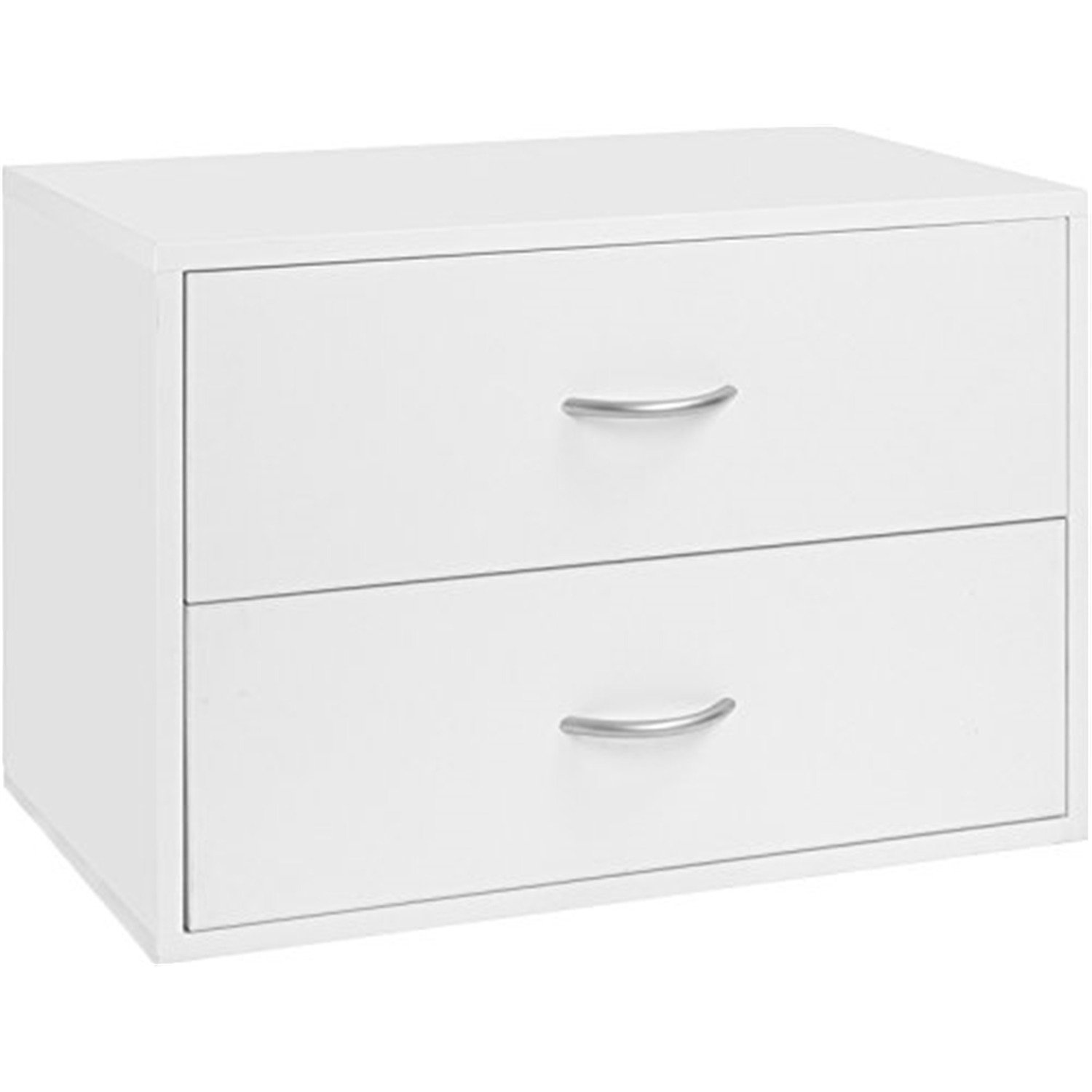 Organized Living Freedom Rail 16 in. H X 24 in. W X 14 in. L Steel 2-Drawer OBox