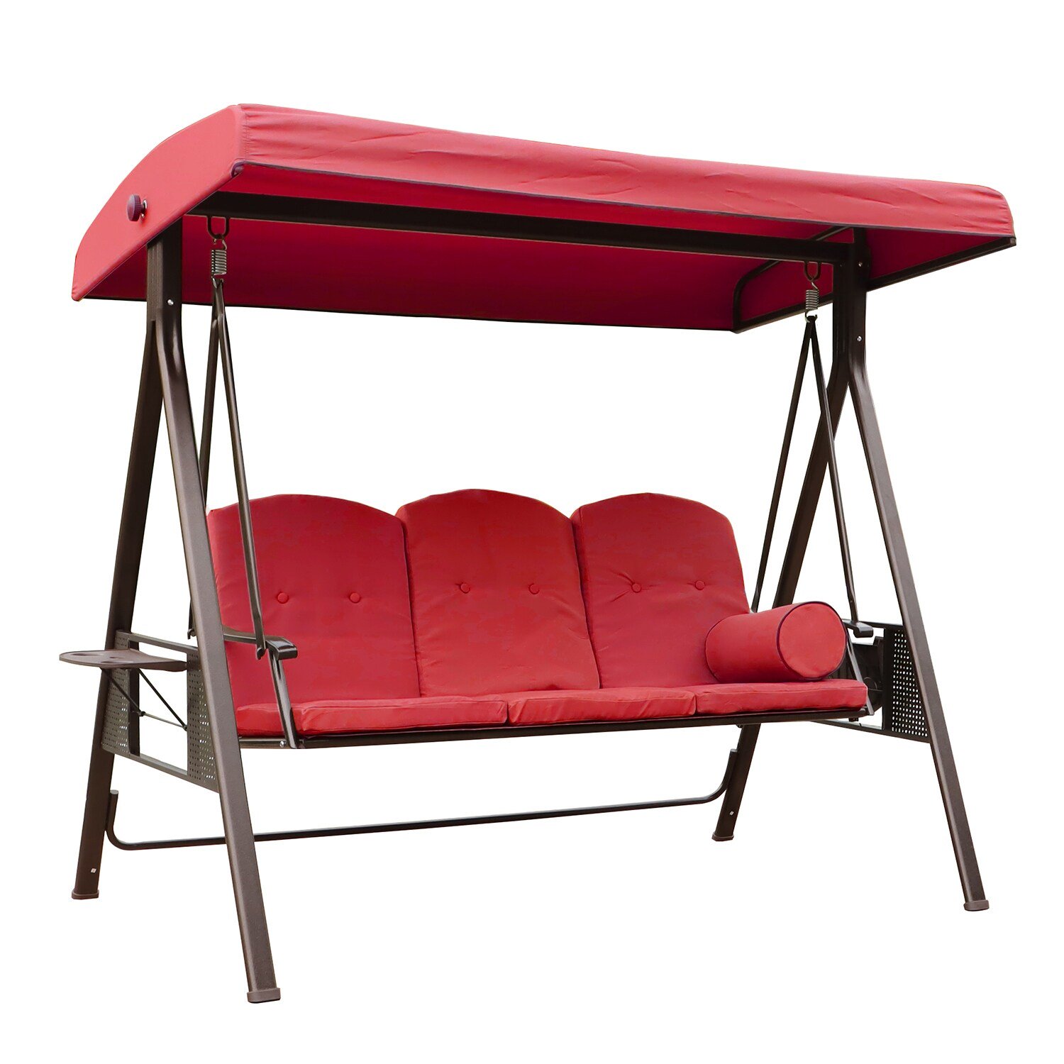 Outdoor Patio Porch Swing Chair Red