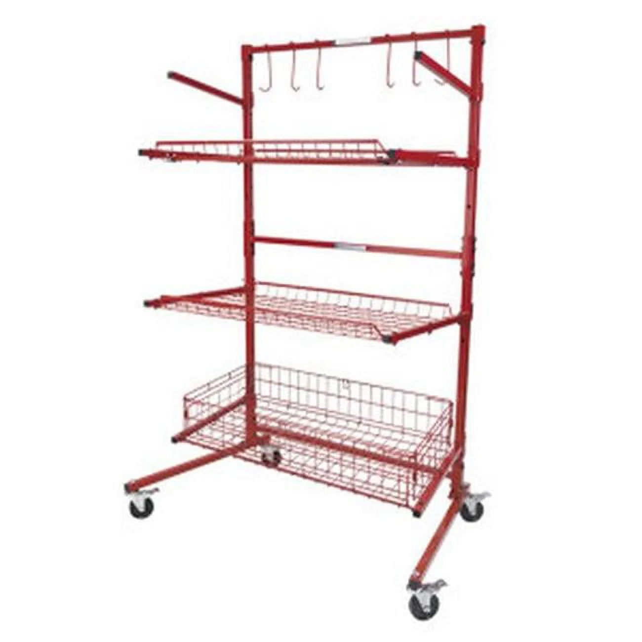 Innovative Tools & Technology SSPC-B Parts Cart-B 3-Shelf Mobile Storage Rack