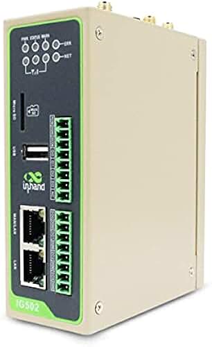 InHand Networks InGateway IG502 4G LTE Cellurar Protocol Cost-Effective Edge Computing Gateway for Industrial IoT Applications. Protocol Include Modbus RTU/TCP, EtherNet/IP, ISO on TCP, OPC UA Client