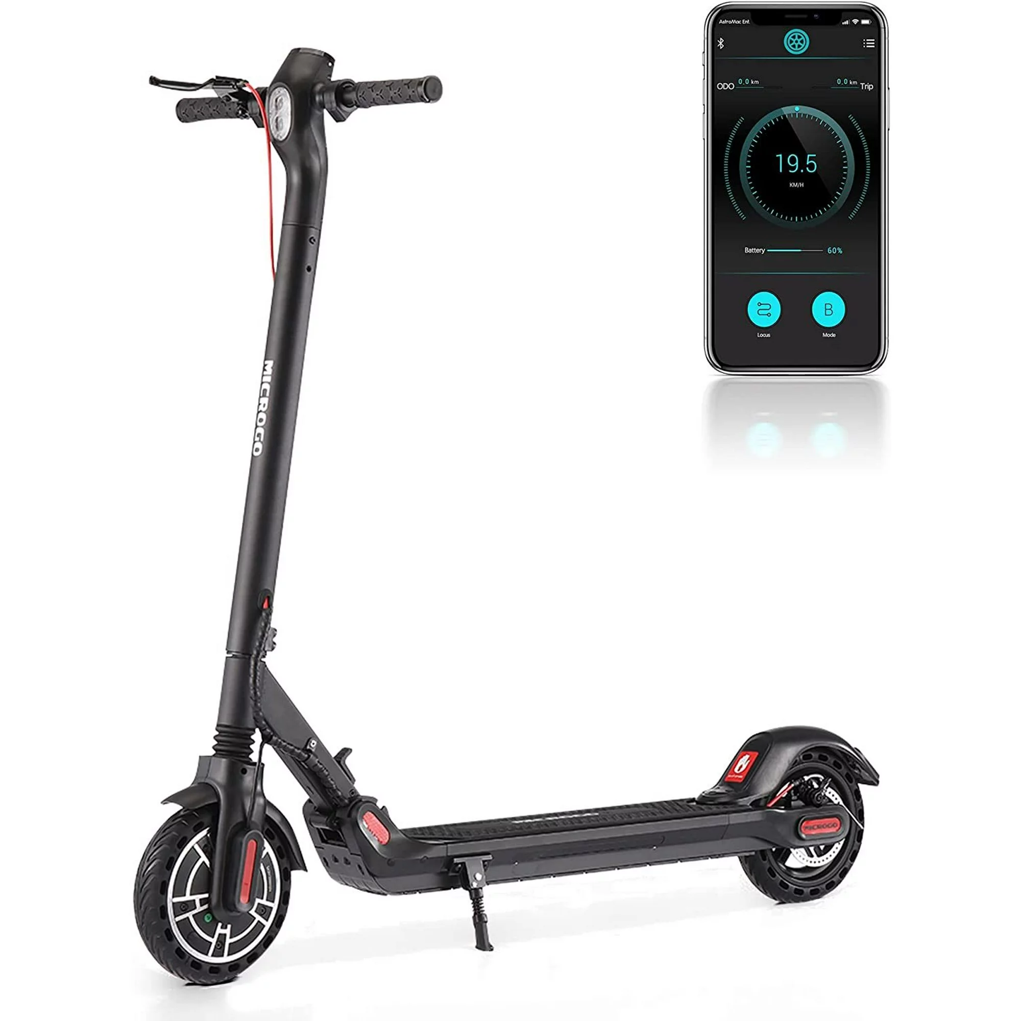 Bosonshop Electric Scooter For Adults Commuting Electric Kick Scooter Foldable Commuter Scooter Led Display Headlight 350w Motor -18.5 Mph 3 Level Adjustable Speeds ,up To 18 Miles Range