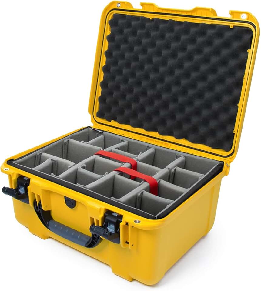 Nanuk 933 Waterproof Hard Case with Padded Dividers - Yellow