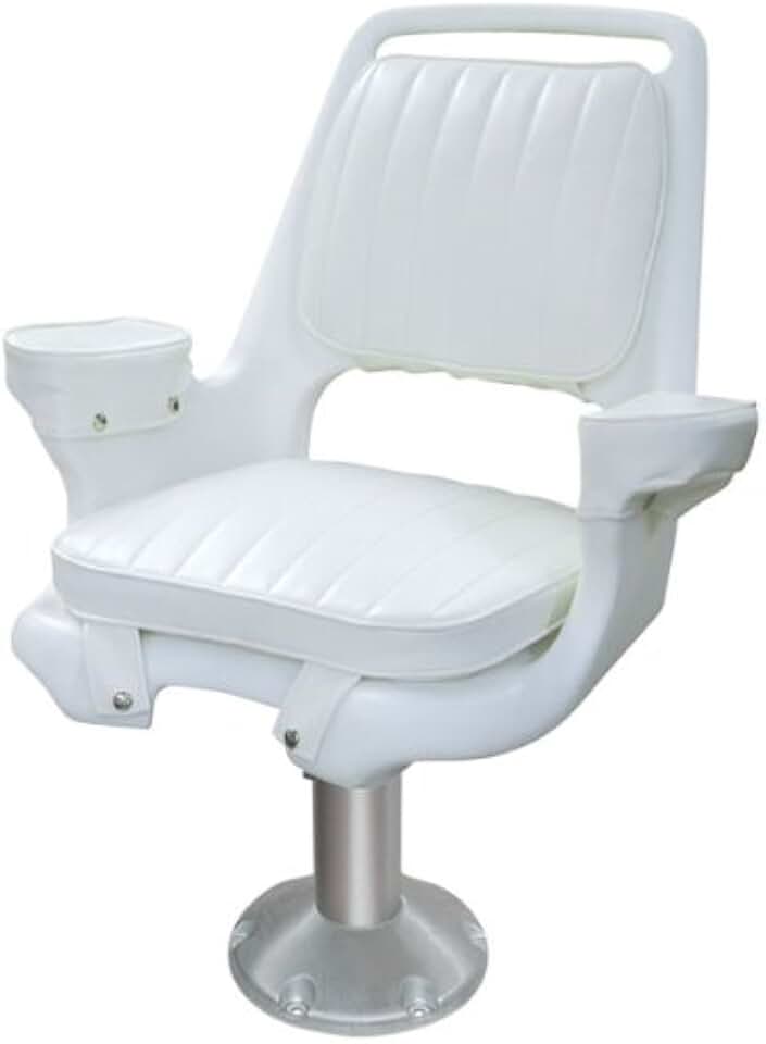 Wise 8WD1007-710 Captains Chair with Fixed Height Pedestal, and Seat Slide