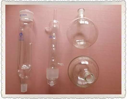 GOWE 1000ml,Glass soxhlet Extractor with Allhin Condenser With Two 1L Flat Bottom Flask,Lab Glassware