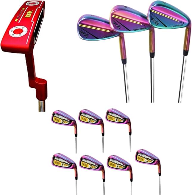 Putter + Iron set (4-9)+ Wedge set (50 56 60),Bundle of 3