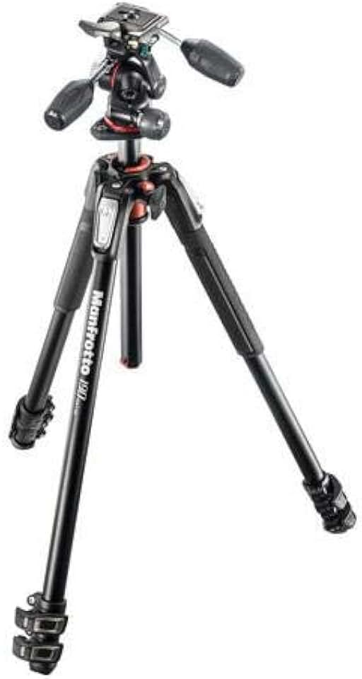 Manfrotto 190XPRO 3-Section Aluminum Tripod with XPRO 3-Way Pan/Tilt Head