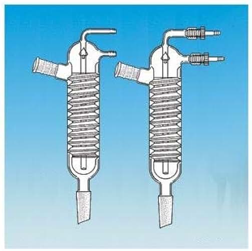5971-128 Series Friedrich Condenser with #7 Safe Hose Connector for 1/4in ID Tubing, 24/40 Top, 55/50 Bottom