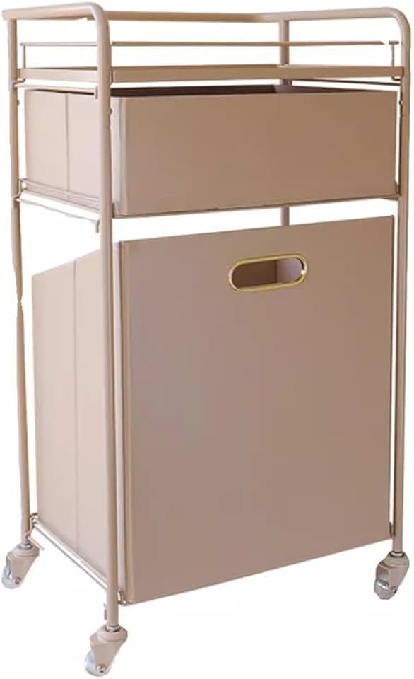 Tilt-out Laundry Hamper, Bathroom Shelf with Laundry Basket, Dirty Clothes Laundry Hamper with Removable Pull-Out Bag and Storage Shelf, for Bedroom, Bathroom, Dorm Room, Laundry Room