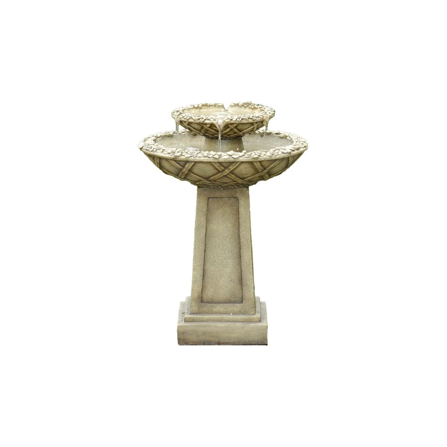 Jeco Bird Bath Outdoor Water Fountain