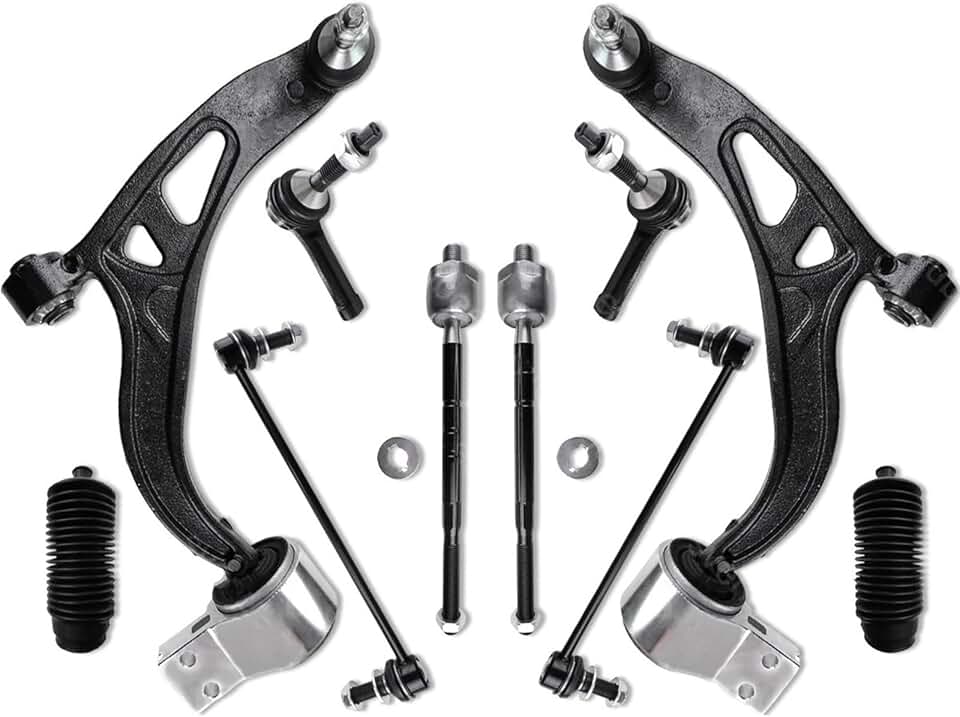 Front Lower Control Arm Ball Joint Sway Stabilizer Links Steering & Suspension Kit 10PCS Compatible with Explorer 2011-2017