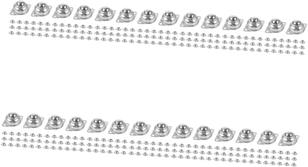 Mobestech 280 Pcs Universal Ball Transfer Bearing Roller Rotation Sticky Pulley Roller Ball Bearing Mini Caster Wheels الكرات Ball Casters Roller Casters عجلات للأثاث 360 Degree Wheels Steel