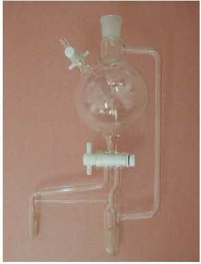 GOWE 500ml Solvent Distillation Head,Still-Head With High Vacuum Valve,Lab Glassware
