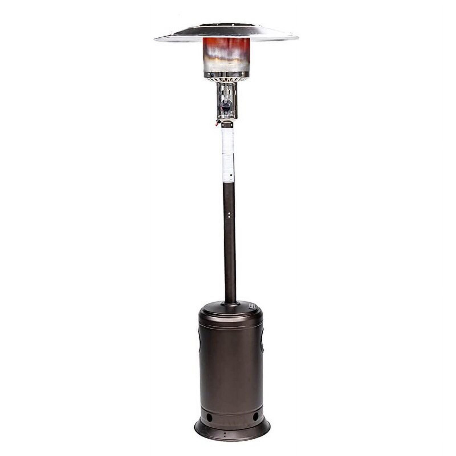 Outdoor Patio/Garden Propane Standing Heater w/ Wheels,Stainless Steel