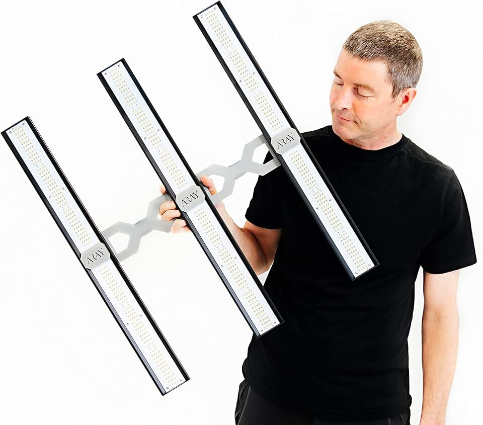 MIGRO LED Grow Light, ARAY 3 Full Spectrum Daisy Chain Dimmable 250W Grow Light with 3 LED Bars for Indoor Plants 3ft x 3ft Grow Tent Veg Flowering