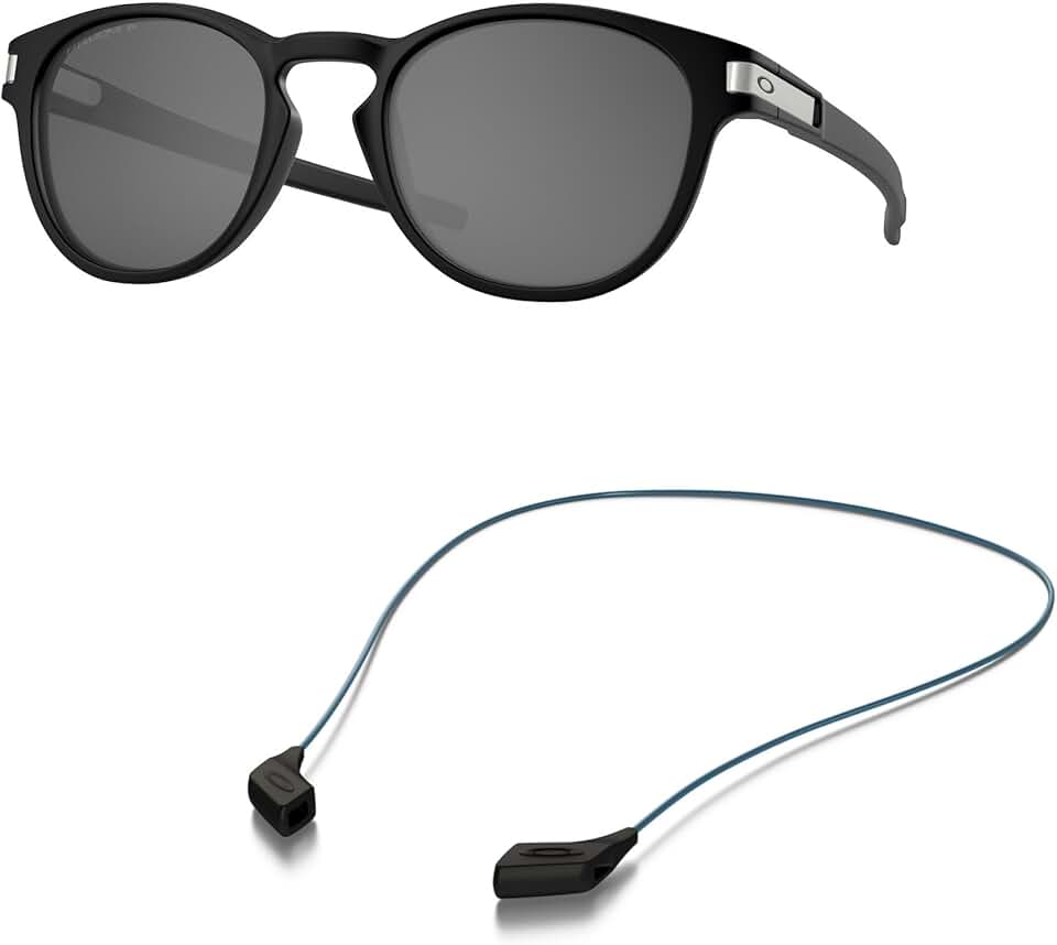 Oakley OO9349 Sunglasses Bundle: OO 9349 934928 Latch/A and Small Blue leash Accessory kit