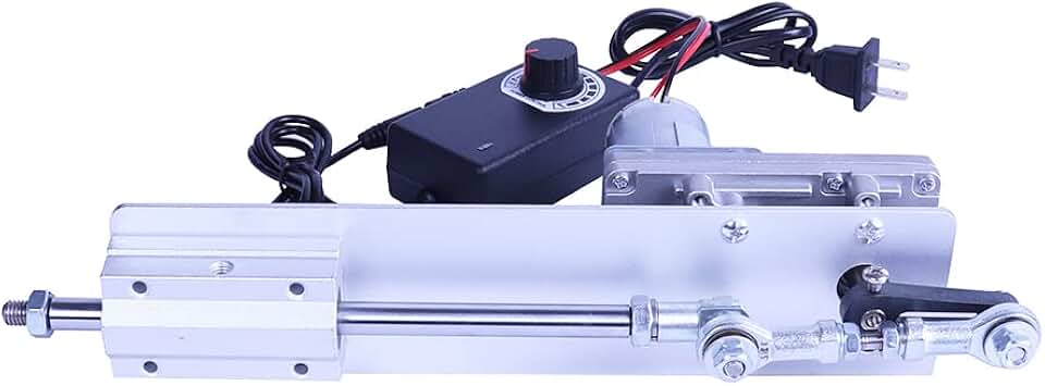 Davitu DC Motor - DC 12V/24V DIY Reciprocating Linear Motor Kit Aluminium Reciprocating machine 30mm-150mm Stroke Distance H3 - (Speed(RPM): 12V15cm45rpm, Voltage(V): AU Plug)