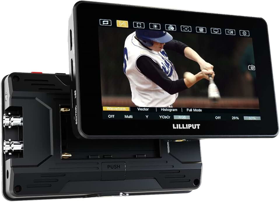 HT series 2000nits Ultra-Bright Touch Control Screen with HDMI 2.0 3G-SDI Input Output LANC 3D-LUT Waveform Histogram 5