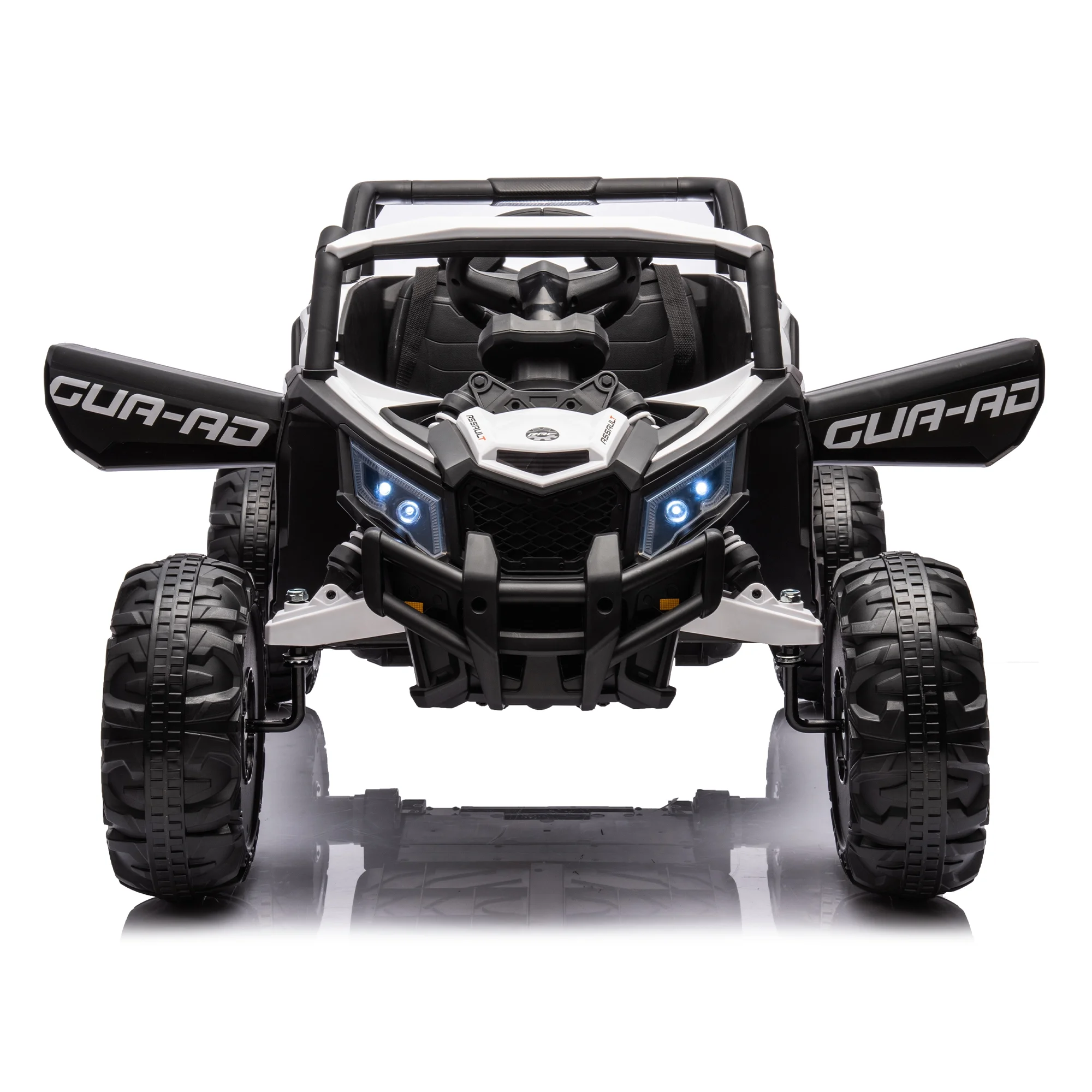 12V Ride On Car With Remote Control Battery Powered Ride On UTV Vehicle With Music Player LED Lights For Boys Girls Birthday Christmas Gifts