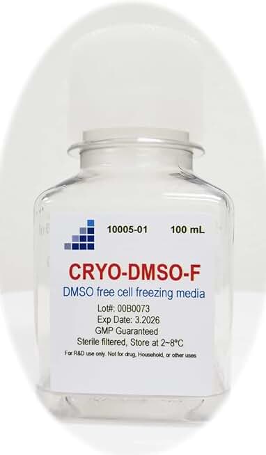 CRYO-DMSO-F Cell/Tissue Freeze Media, STERILE Filtered, 100ML
