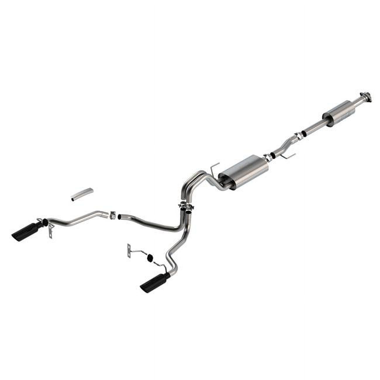 Borla 140878BC Cat-Back Exhaust System with Split Rear Exit for 2021 Ford F-150