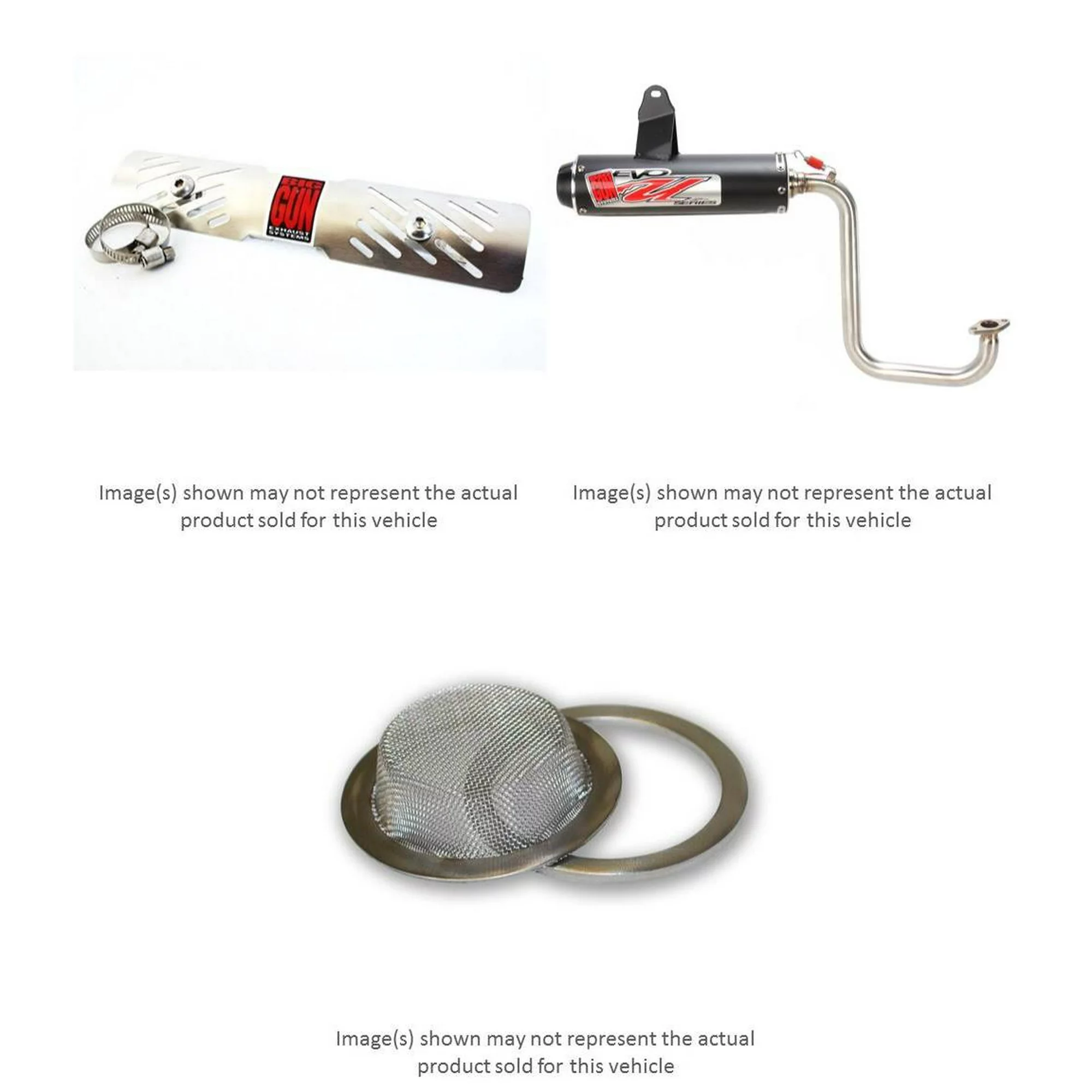 BIG GUN EVO Utility Series Full Exhaust Muffler System with Large Heat Shield and Arrestor Kit for POLARIS RZR 170 2009-2016