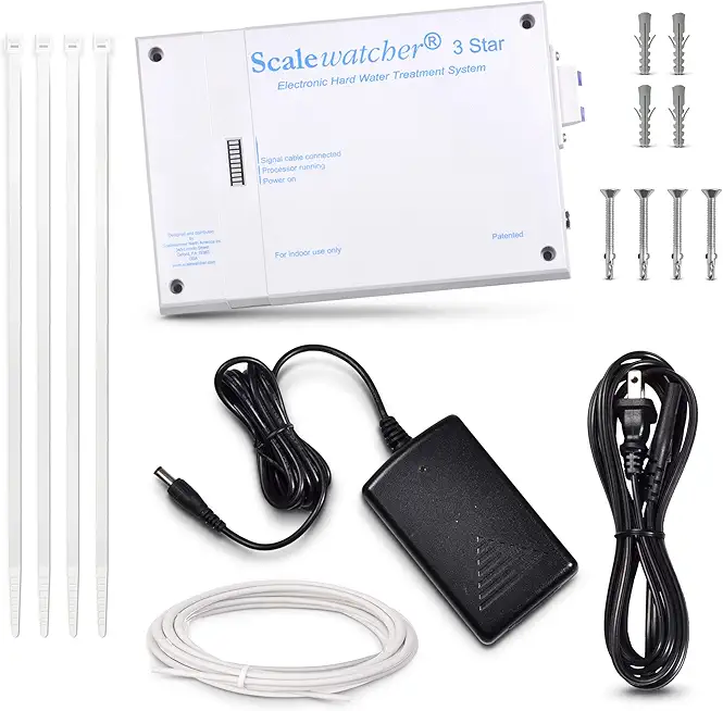 3 Original Electronic Descaler | USA Made & Patented Hard Water Softener/Conditioner Alternative | 600mA Chemical-Free and Salt-Free Electric Limescale Preventer and Remover