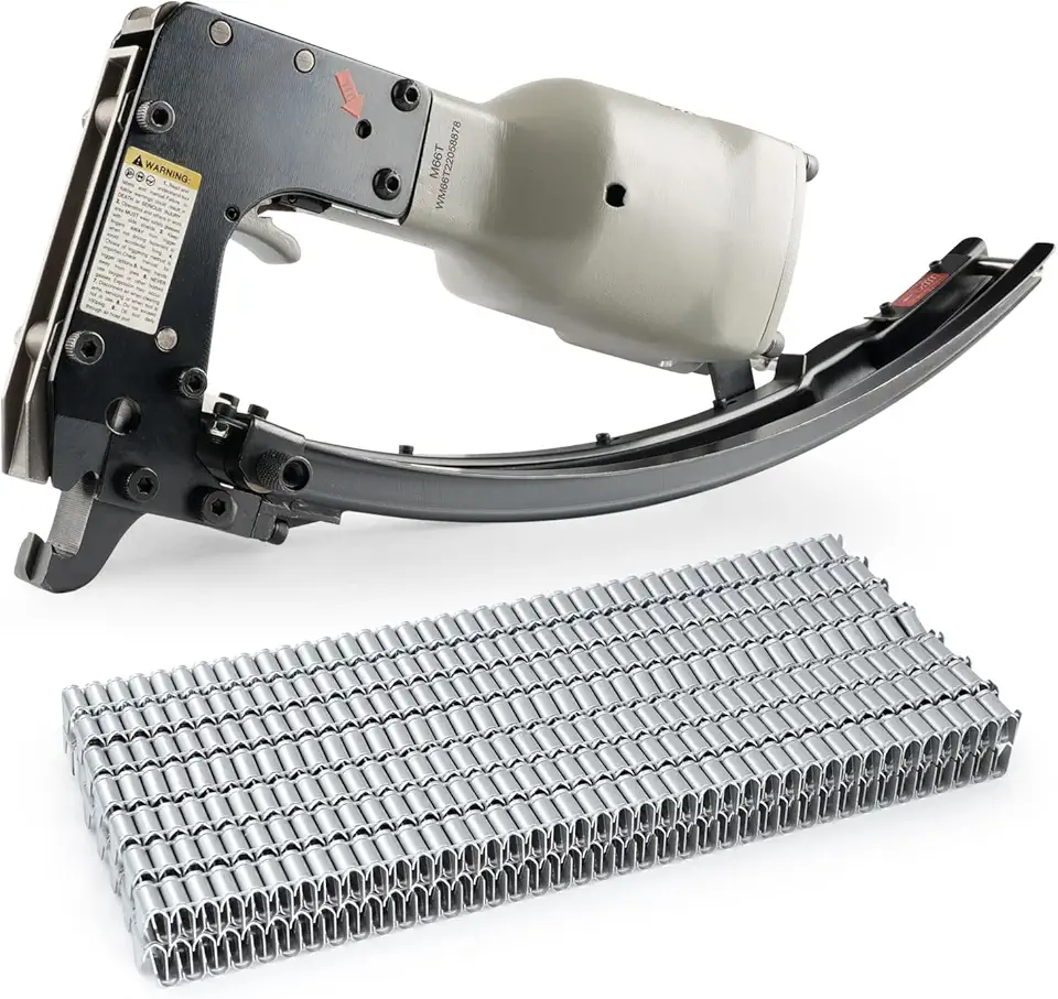 Woodpecker M66T Pneumatic Clinching Tool Vertex Fastening with CL-7 Galvanized Vertex Clips 3/4