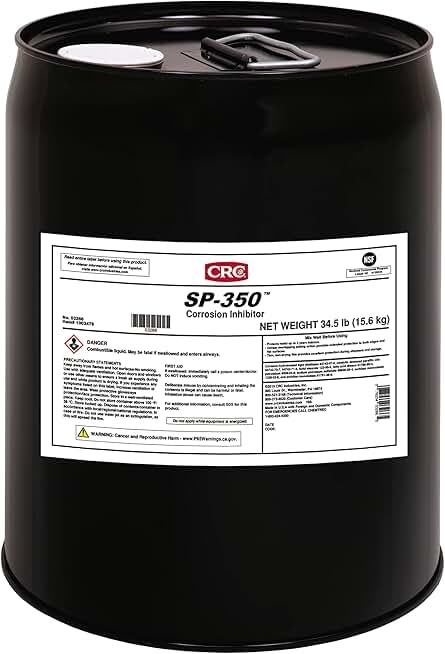 CRC SP-350 Corrosion Inhibitor 03266 - 5 Gallon, Long Term Rust Prevention Lubricant for Indoor Applications