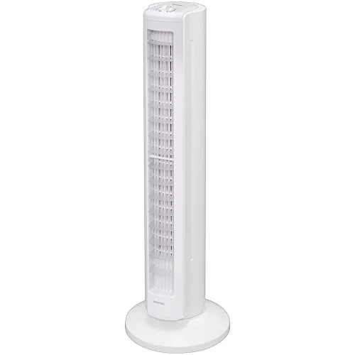 Iris Ohyama Fan Tower Fan Slim Left / Right Automatic Swing Powerful Blower 3 Levels Up / Down Louver Mechanical White TWF-D82T// Kitchen